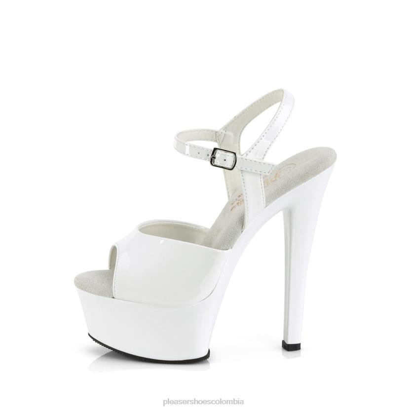 blanco 840P414 brillo-609 Pleaser Shoes
