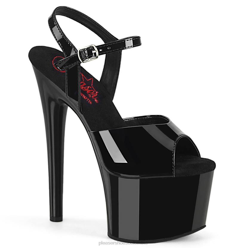 negro 840P437 pasión-709 Pleaser Shoes