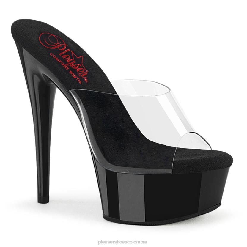 negro claro 840P397 excitar-601 Pleaser Shoes