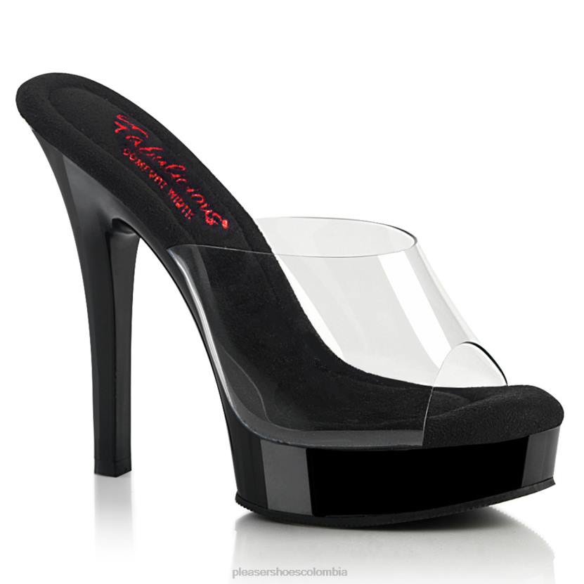 negro claro 840P426 majestad-501 Pleaser Shoes