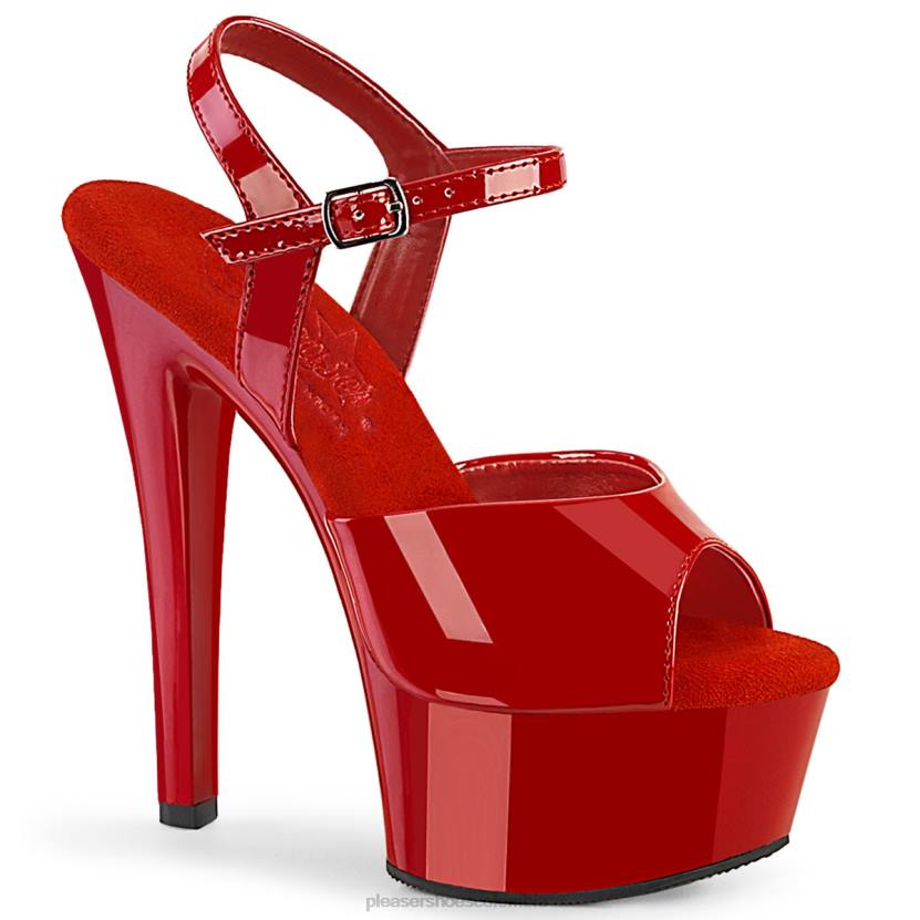 rojo 840P413 brillo-609 Pleaser Shoes