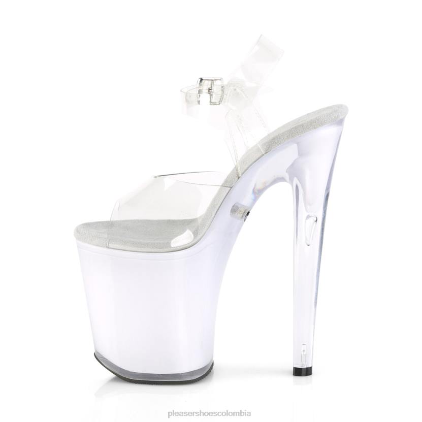 blanco claro 840P177 discolita-808 Pleaser Shoes