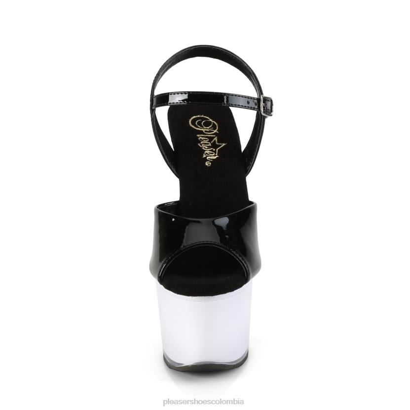 blanco negro 840P203 iluminador-709 Pleaser Shoes