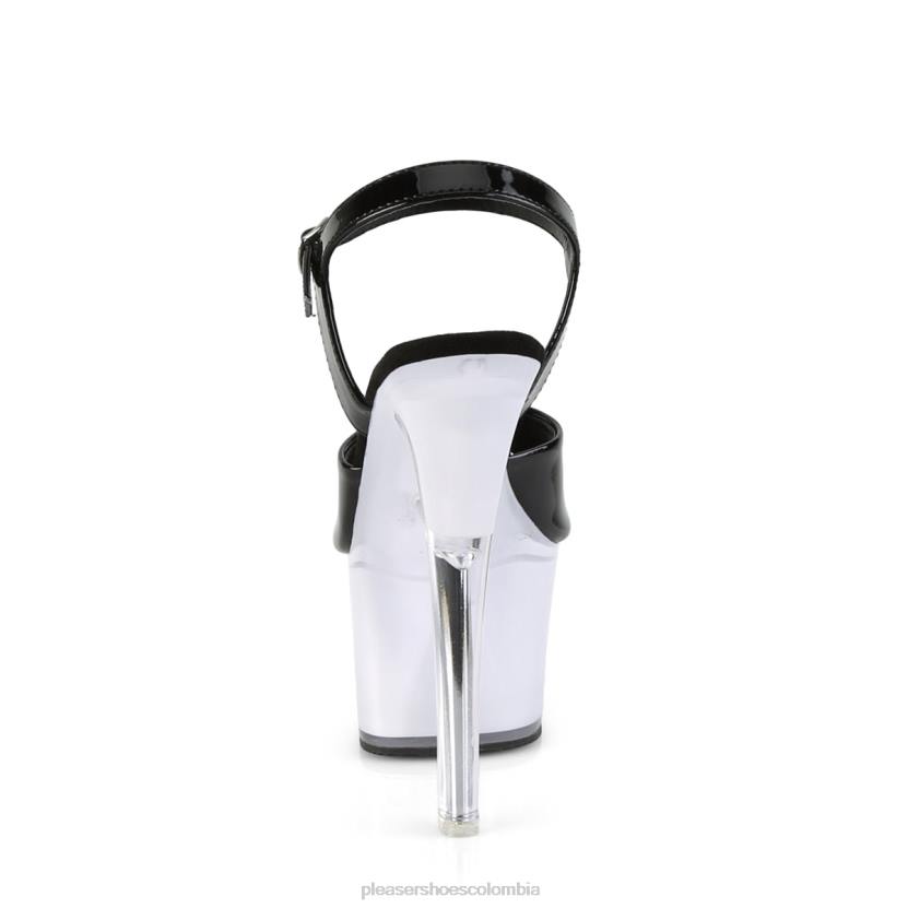 blanco negro 840P203 iluminador-709 Pleaser Shoes