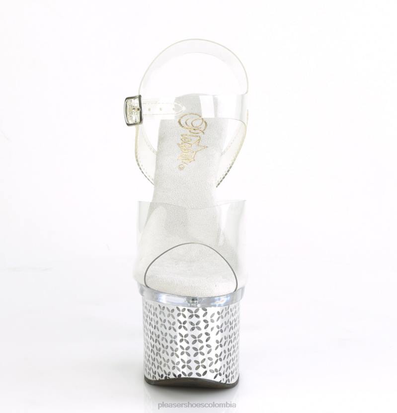 cromo claro/plata 840P210 discolite-708flp Pleaser Shoes