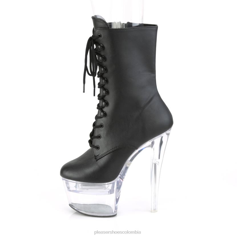 cuero sintético negro/transparente 840P179 flashdance-1020-7 Pleaser Shoes