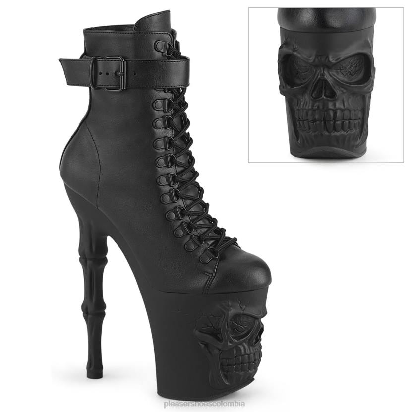 piel sintética negra/negro 840P218 rapto-1032 Pleaser Shoes