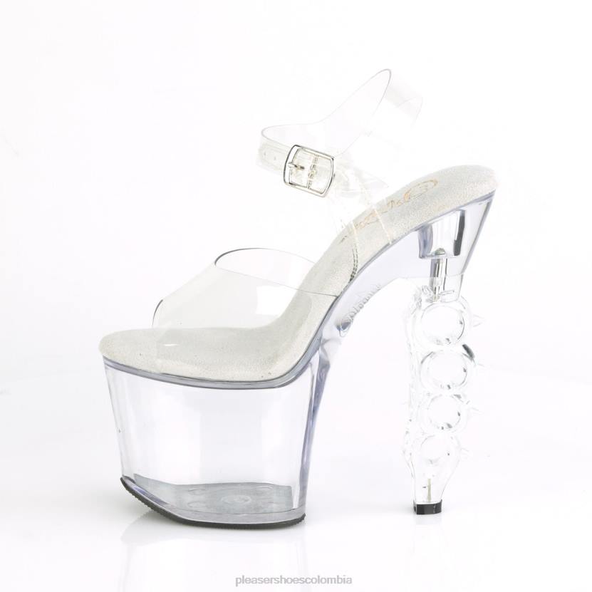 claro 840P168 agarre de hierro-708 Pleaser Shoes