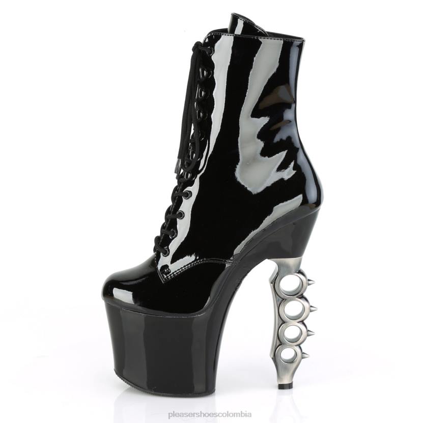 negro/plata 840P164 agarre de hierro-1020 Pleaser Shoes
