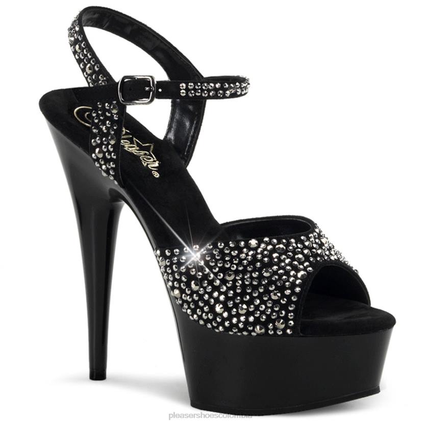 ante negro/negro 840P547 delicia-609rs Pleaser Shoes