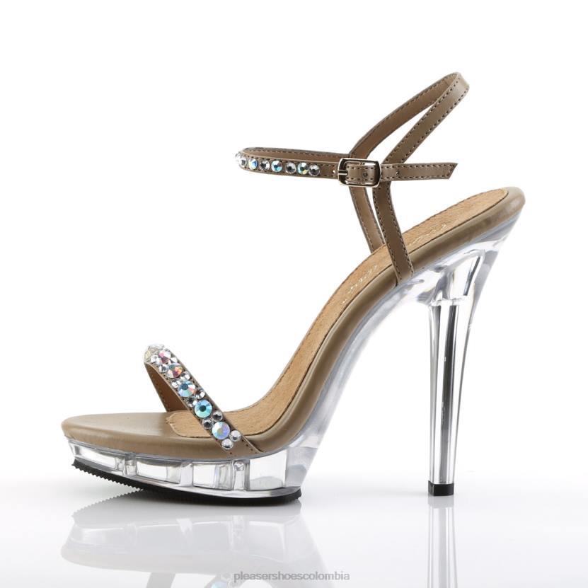 beige/transparente 840P515 labio-131 Pleaser Shoes