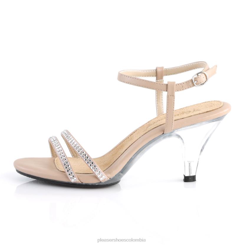 beige/transparente 840P559 bella-316 Pleaser Shoes