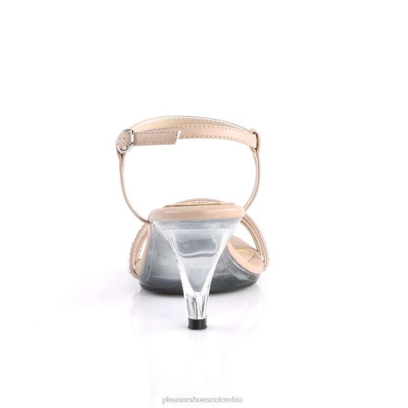 beige/transparente 840P559 bella-316 Pleaser Shoes