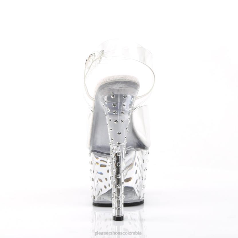 claro 840P290 polvo de estrellas-708 Pleaser Shoes