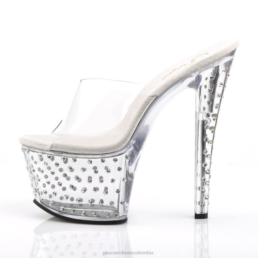 claro 840P328 polvo de estrellas-701 Pleaser Shoes