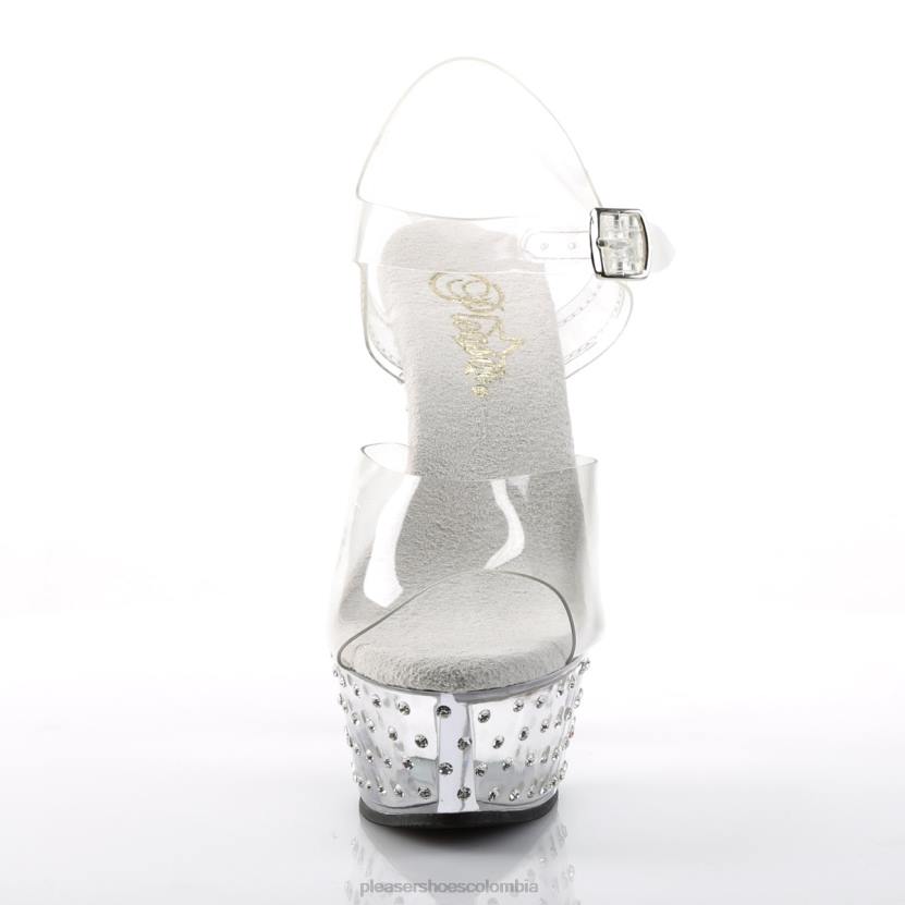 claro 840P524 polvo de estrellas-608 Pleaser Shoes