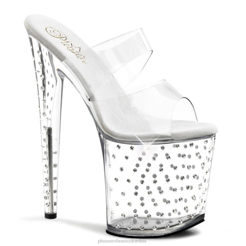 claro 840P529 polvo de estrellas-802 Pleaser Shoes
