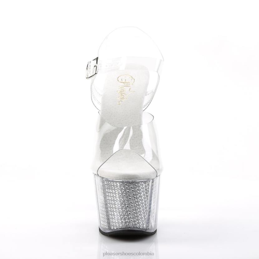 claro/plata 840P270 adoro-708srs Pleaser Shoes