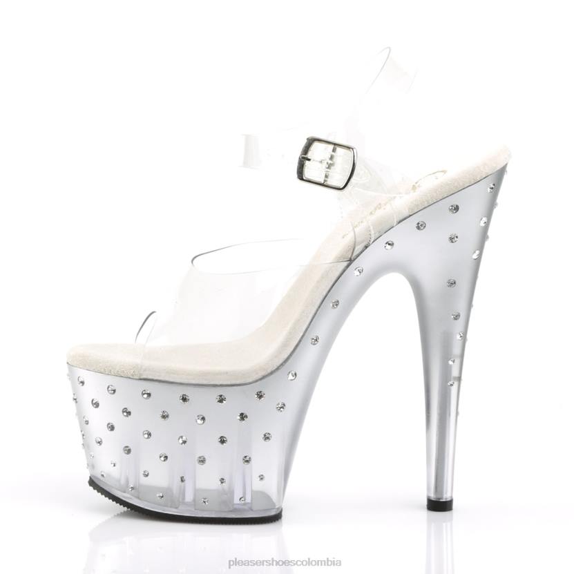 claro/plata 840P304 polvo de estrellas-708t Pleaser Shoes