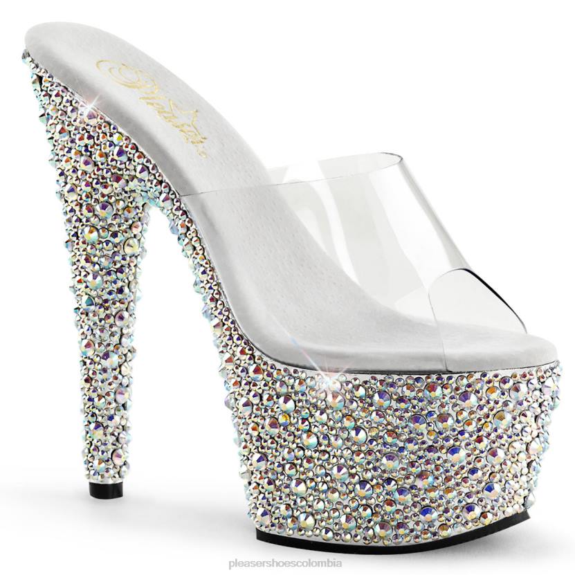 claro/plata 840P326 enjoyado-701ms Pleaser Shoes