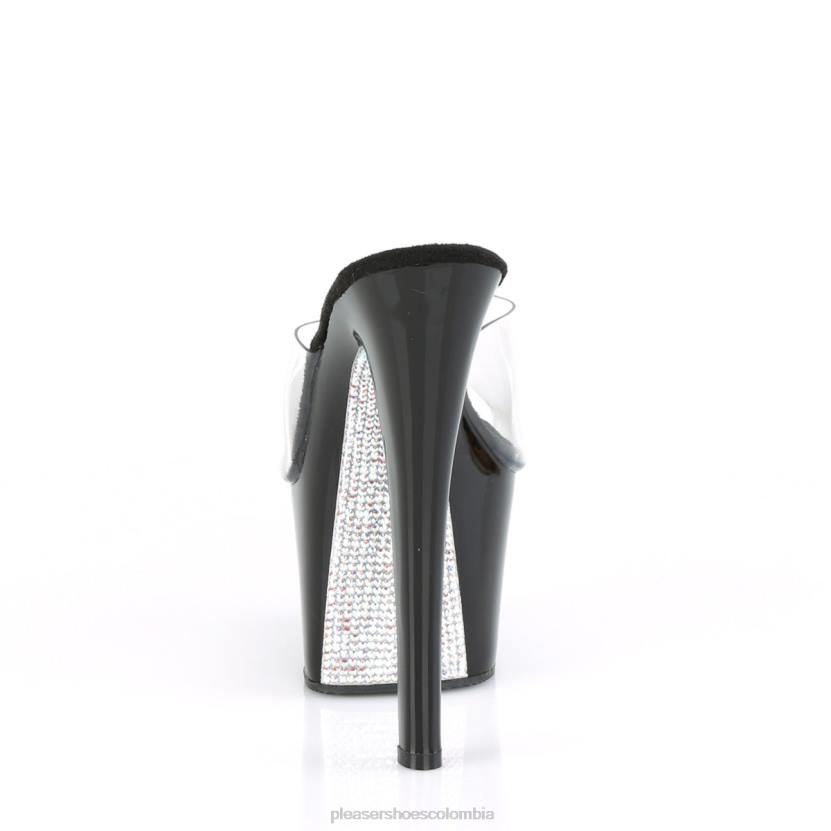 claro/plata 840P479 cielo-301crs Pleaser Shoes