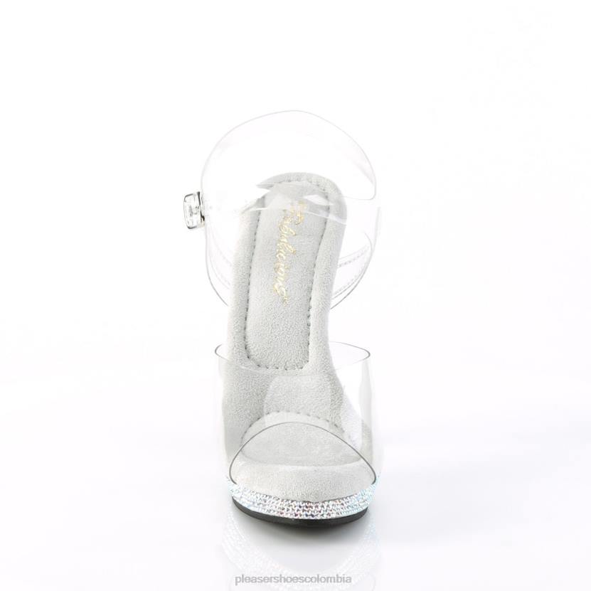 claro/plata 840P481 labio-108dm Pleaser Shoes