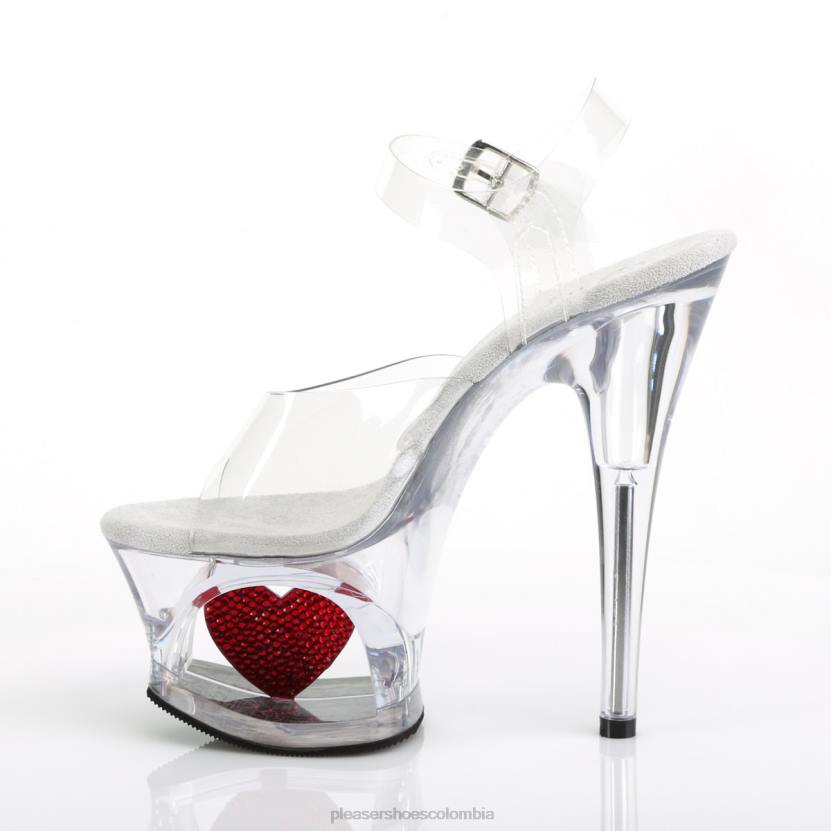 claro/rojo 840P467 luna-708hrs Pleaser Shoes