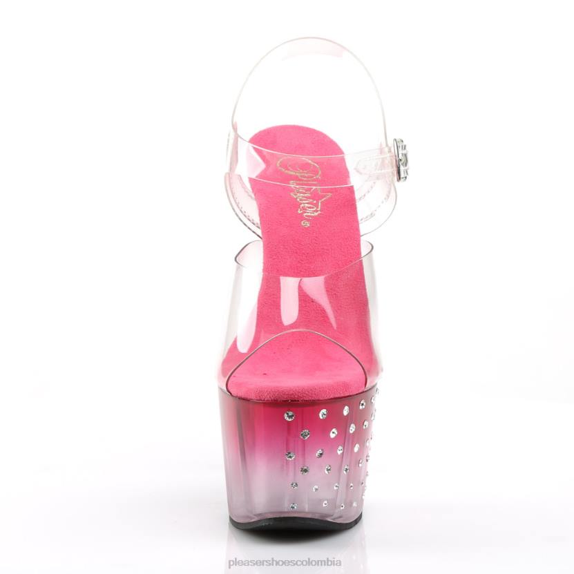 claro/rosa 840P303 polvo de estrellas-708t Pleaser Shoes
