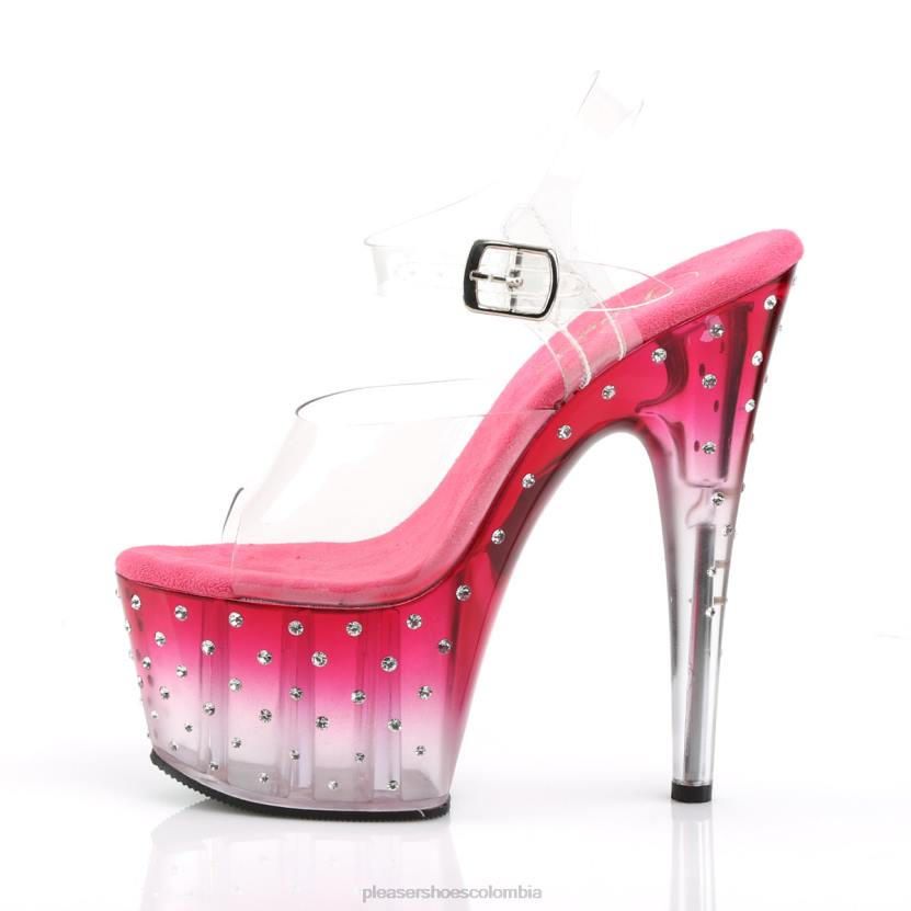 claro/rosa 840P303 polvo de estrellas-708t Pleaser Shoes