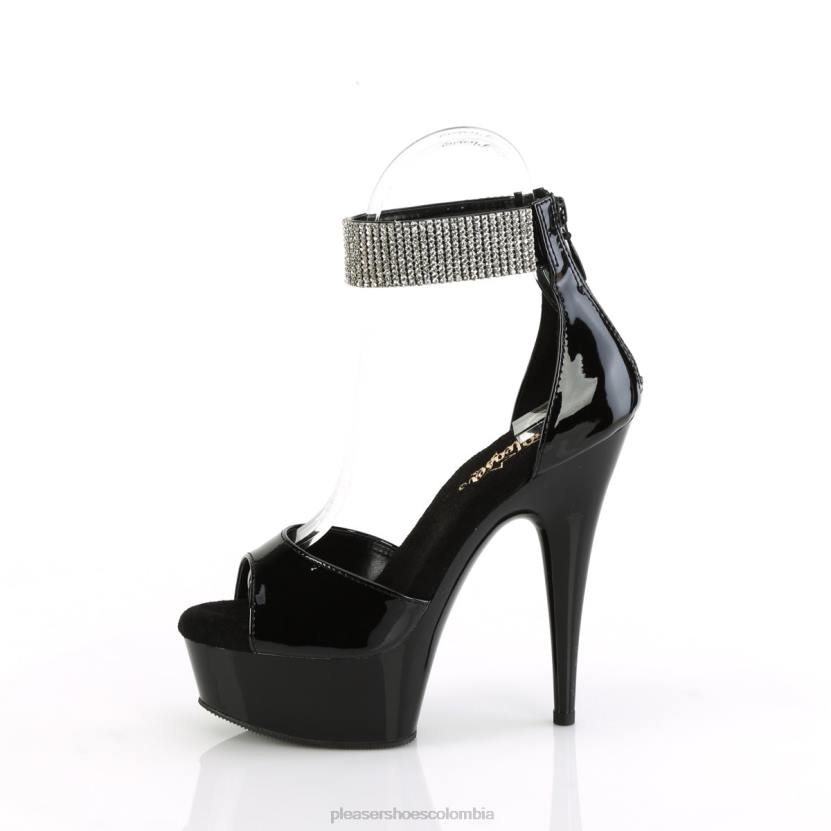negro 840P306 delicia-625 Pleaser Shoes