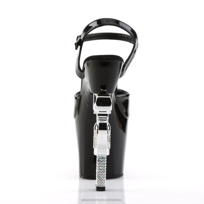 negro 840P308 revólver-709 Pleaser Shoes