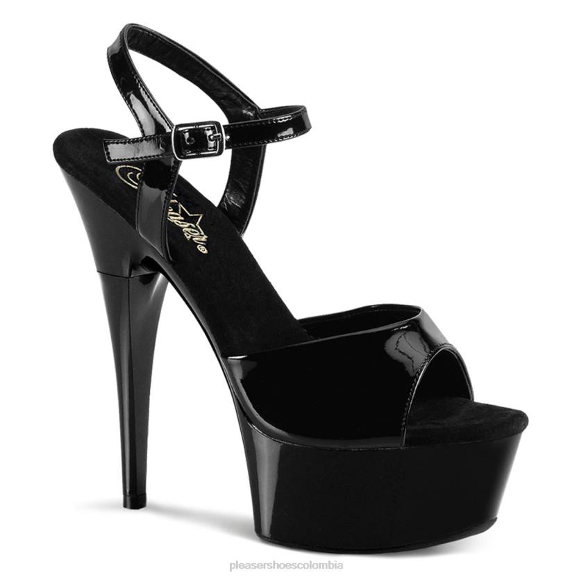 negro 840P460 cautiva-609 Pleaser Shoes