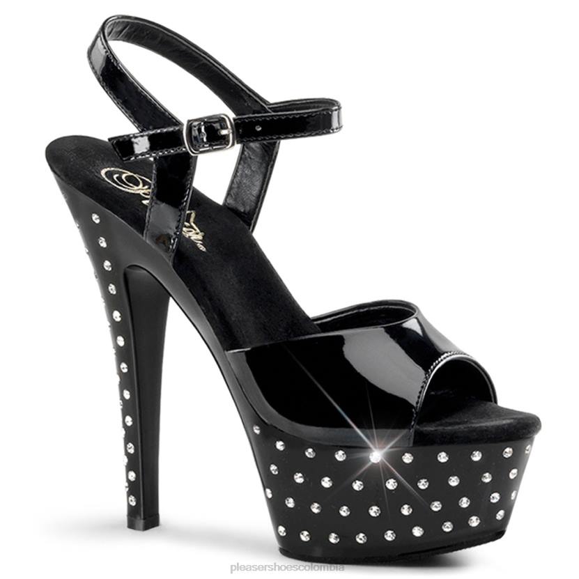 negro 840P519 polvo de estrellas-609 Pleaser Shoes