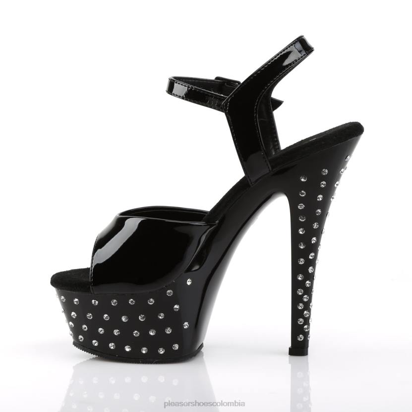 negro 840P519 polvo de estrellas-609 Pleaser Shoes