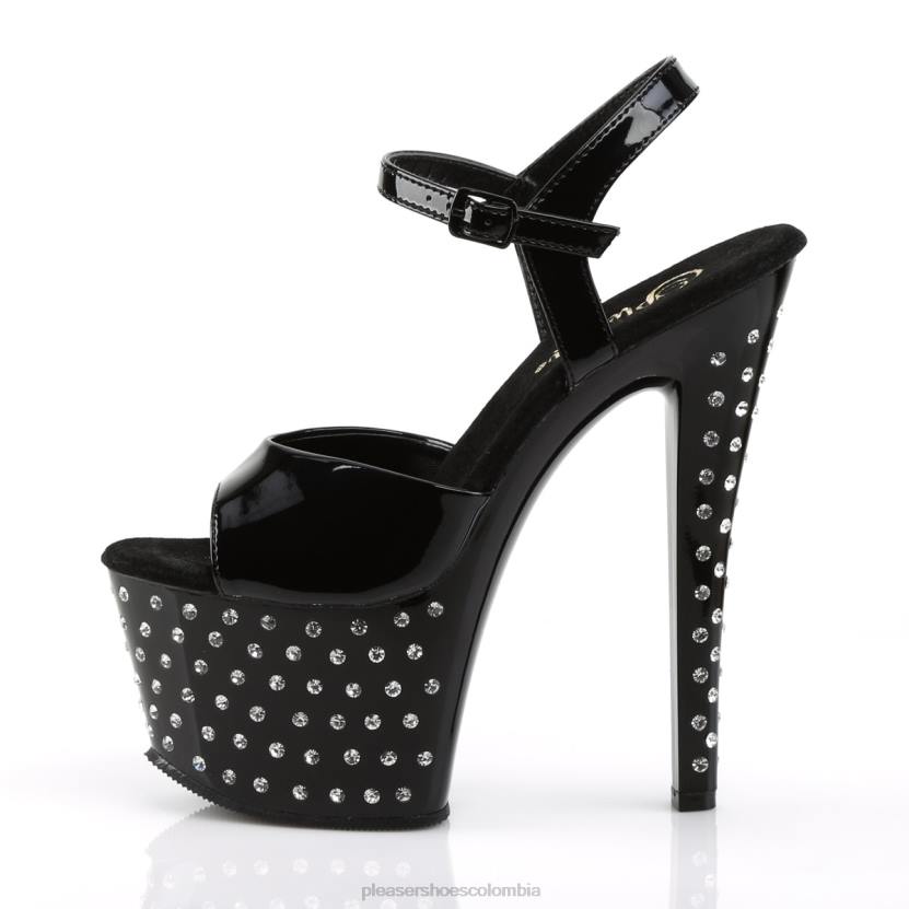 negro 840P527 polvo de estrellas-709 Pleaser Shoes