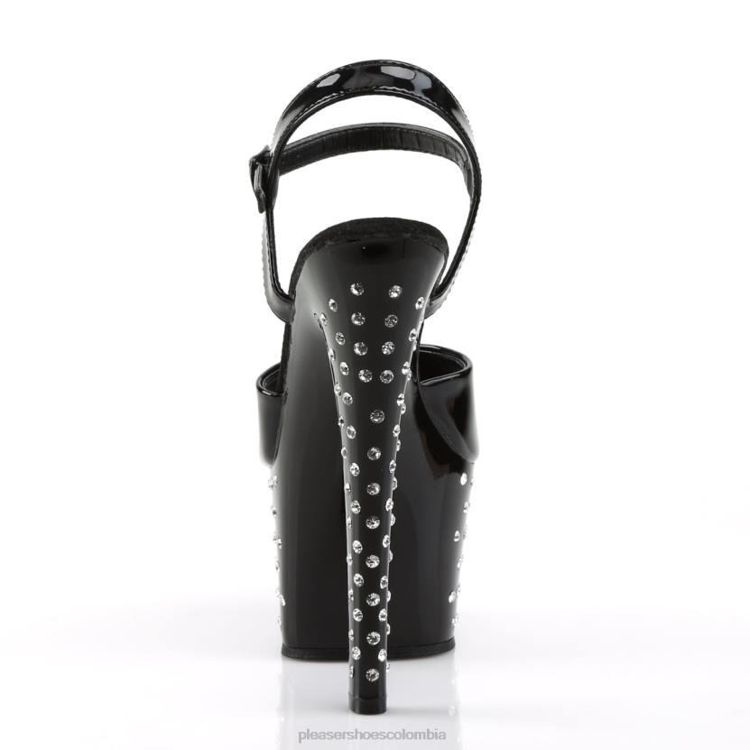 negro 840P527 polvo de estrellas-709 Pleaser Shoes