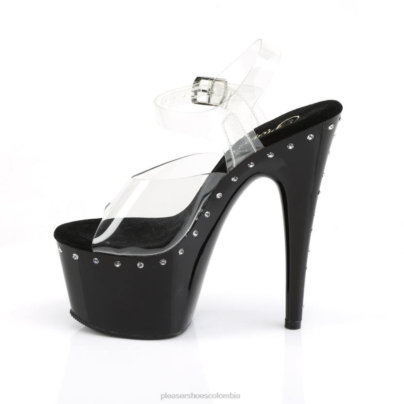 negro claro 840P261 adoro-708ls Pleaser Shoes