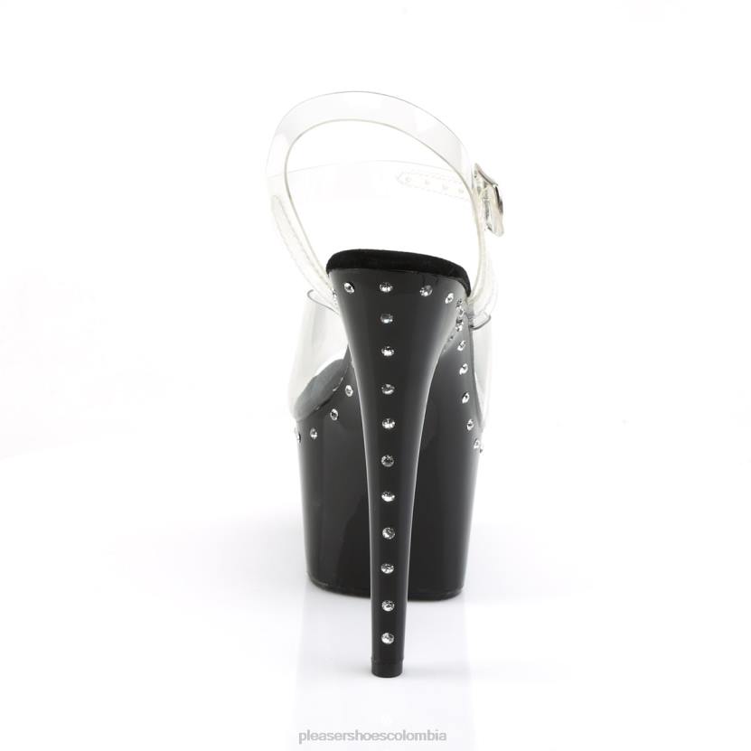 negro claro 840P261 adoro-708ls Pleaser Shoes