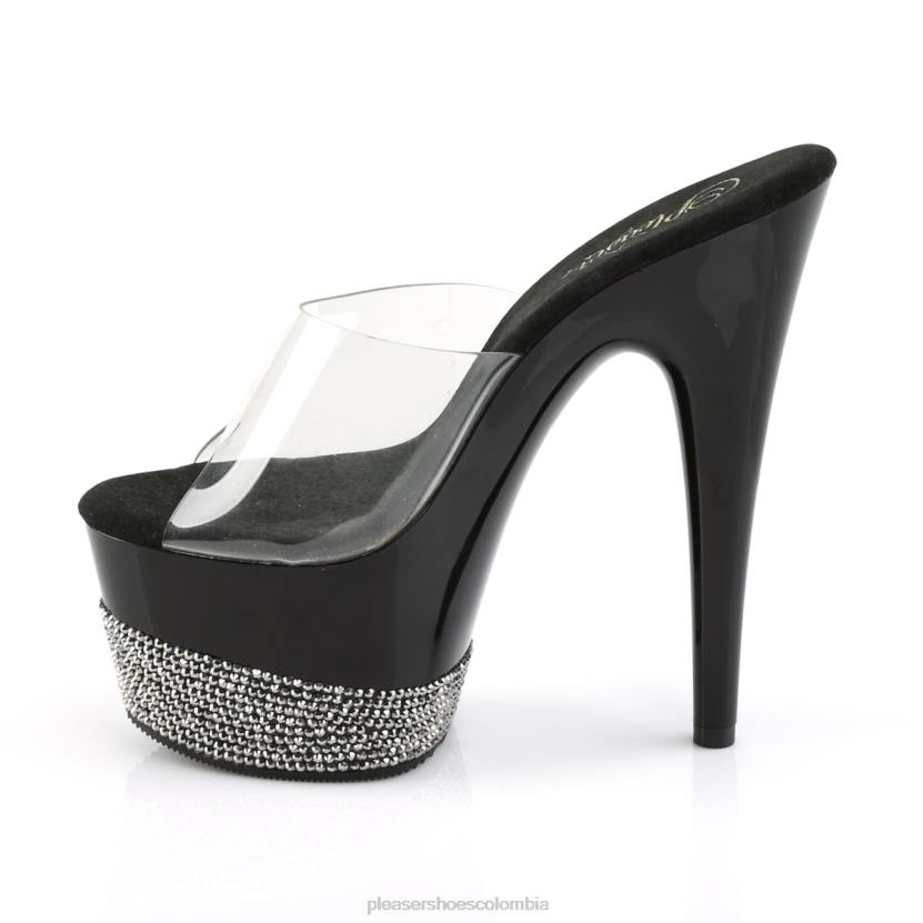 negro claro 840P272 adorar-701-3 Pleaser Shoes