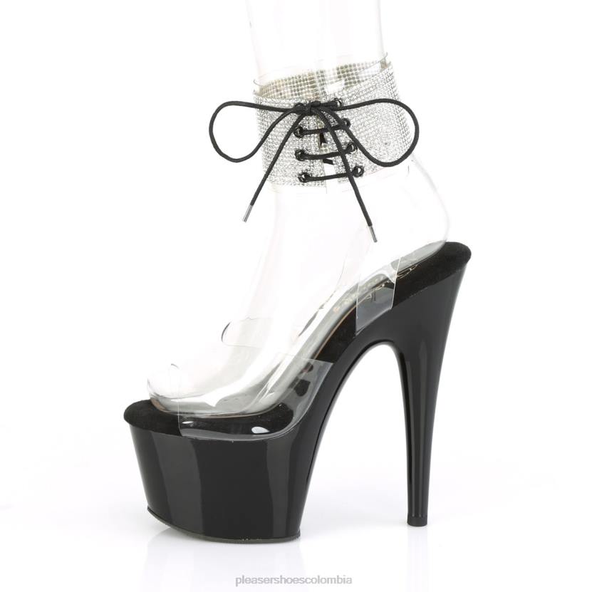 negro claro 840P283 adoro-791-2rs Pleaser Shoes