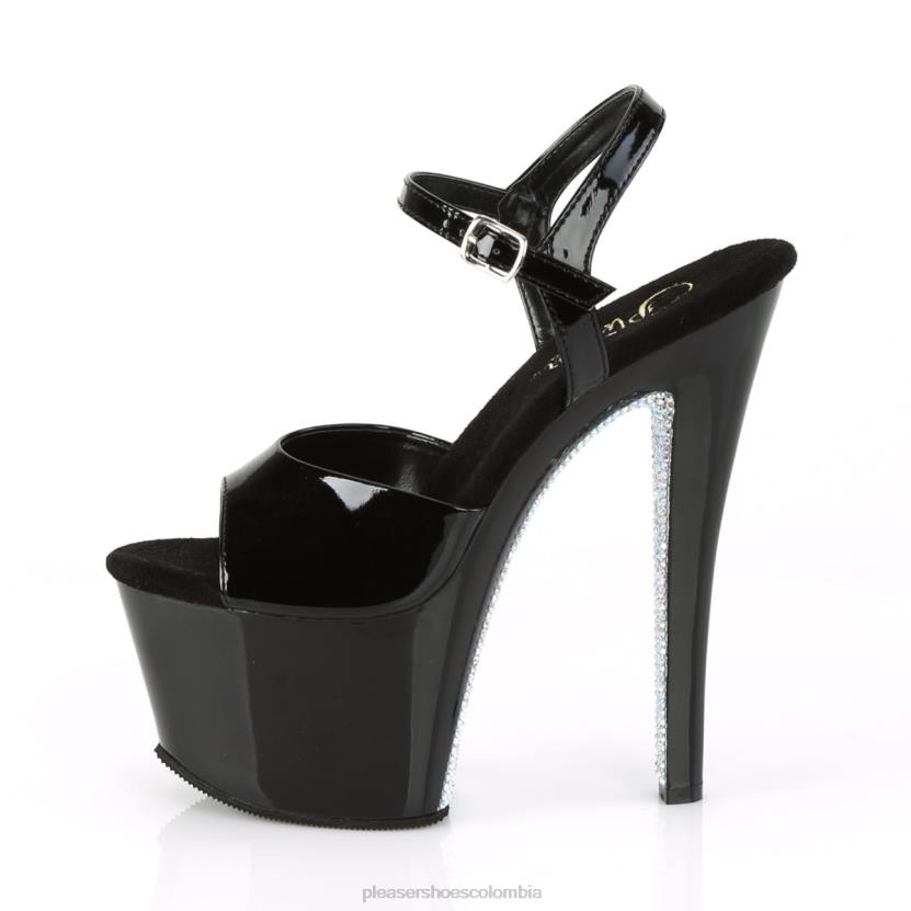 negro/plata 840P469 cielo-309crs Pleaser Shoes