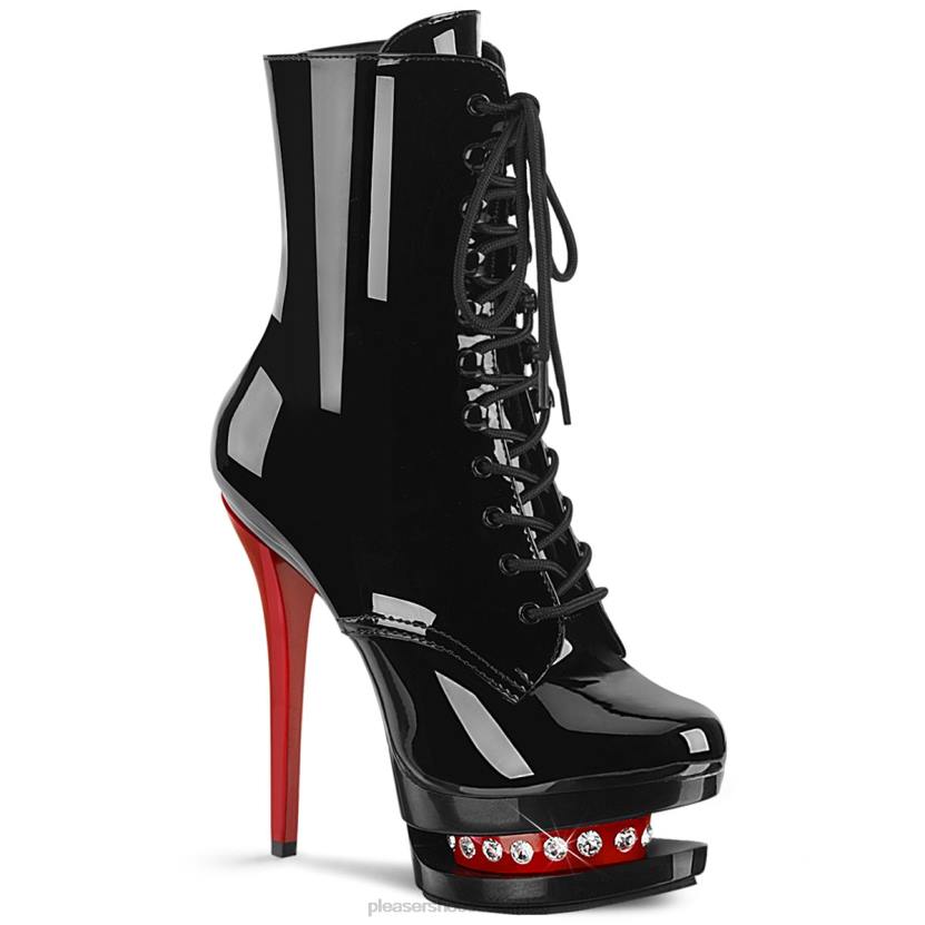 negro/rojo 840P236 rubia-r-1020 Pleaser Shoes