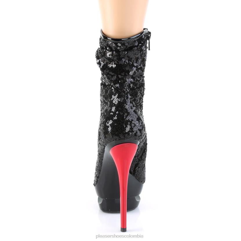 negro/rojo 840P294 rubia-r-1009 Pleaser Shoes