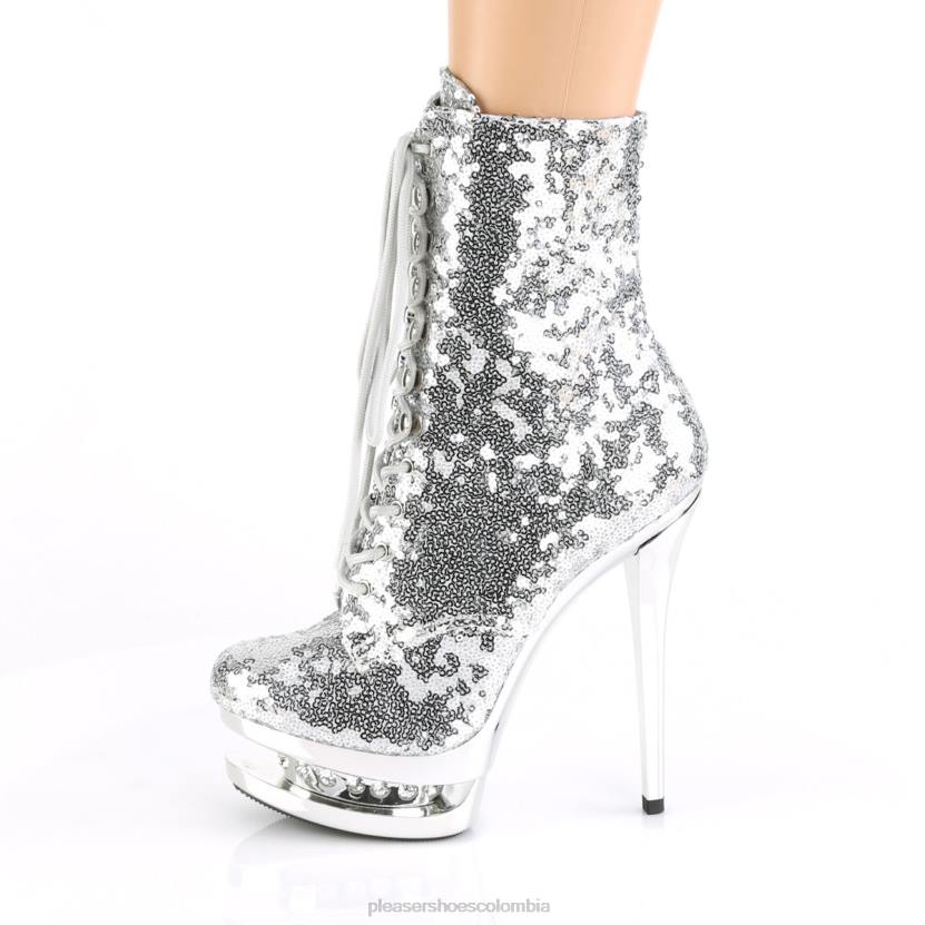 plata/cromo plateado 840P242 rubia-r-1020 Pleaser Shoes