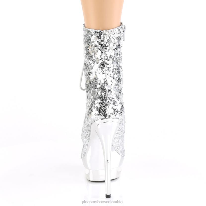 plata/cromo plateado 840P242 rubia-r-1020 Pleaser Shoes