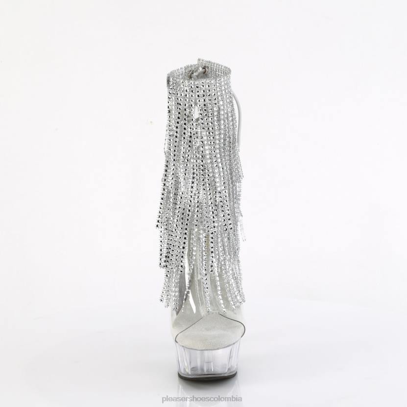 plata/transparente 840P300 delicia-1017rsf Pleaser Shoes