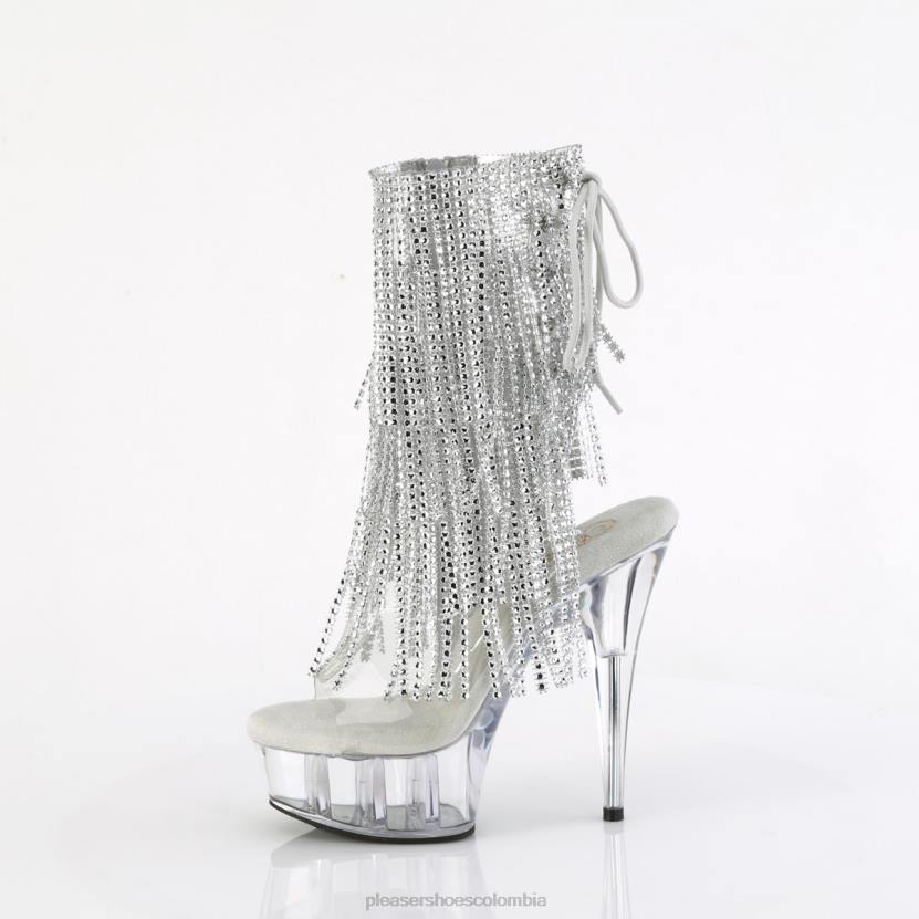 plata/transparente 840P300 delicia-1017rsf Pleaser Shoes