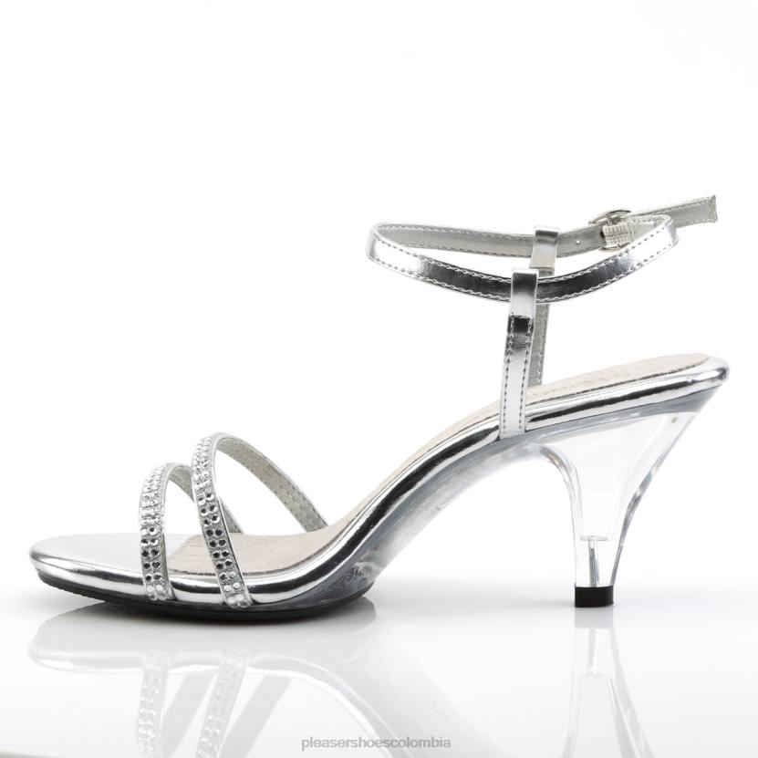 plata/transparente 840P480 bella-316 Pleaser Shoes