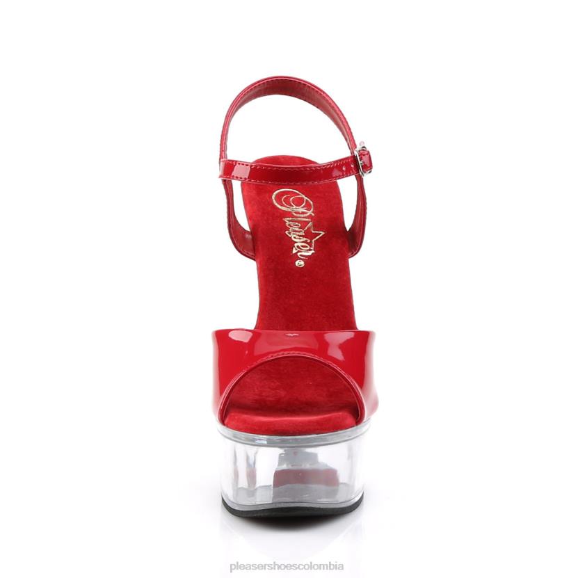 rojo/claro 840P462 cautiva-609 Pleaser Shoes