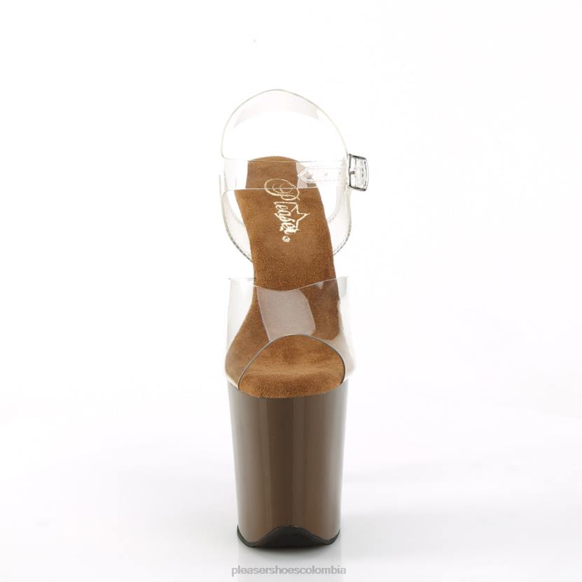 claro/marrón 840P34 flamenco-808 Pleaser Shoes